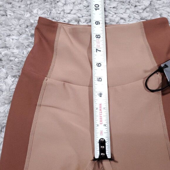 Abercrombie XXS Short YPB sculptLUX Curve Love 7/8 Length Leggings Colorblock - Picture 10 of 10